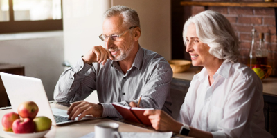 Older Couple on Laptop